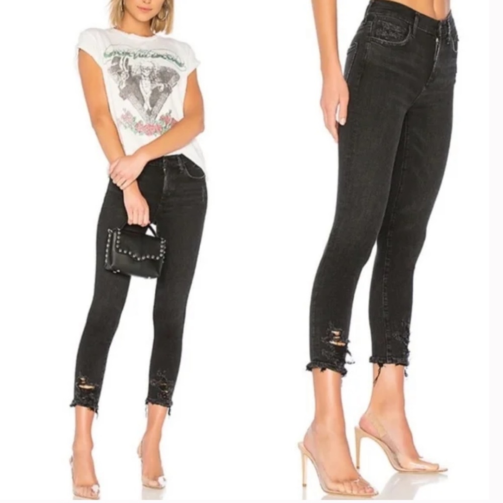 AGOLDE Sophie High Rise Skinny Crop Jeans Temple
